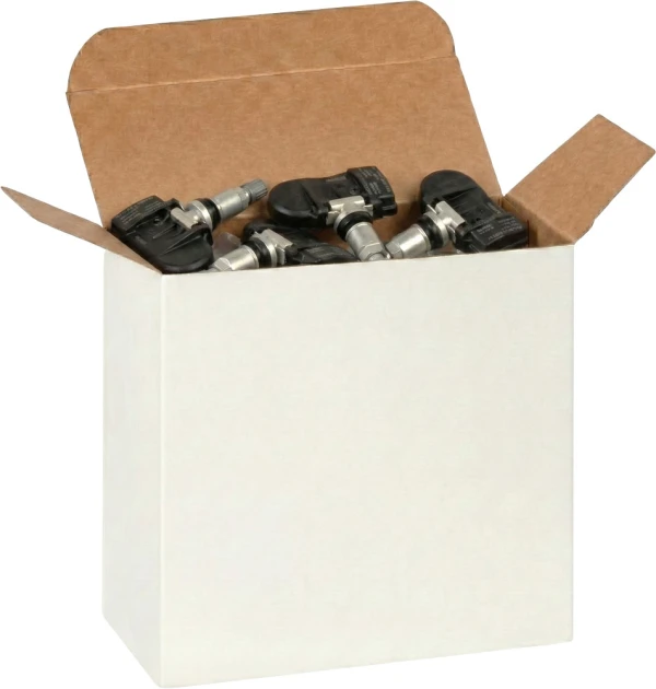 Oxygen Sensors in a White Reverse Tuck Folding Cartons - 5 5/8 x 2 1/2 x 5 5/8