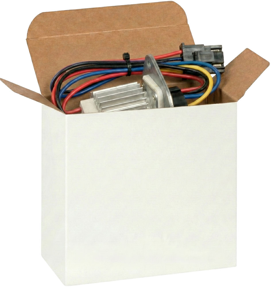 Small Blowewr Motor in a White Reverse Tuck Folding Cartons - 5 5/8 x 2 1/2 x 5 5/8