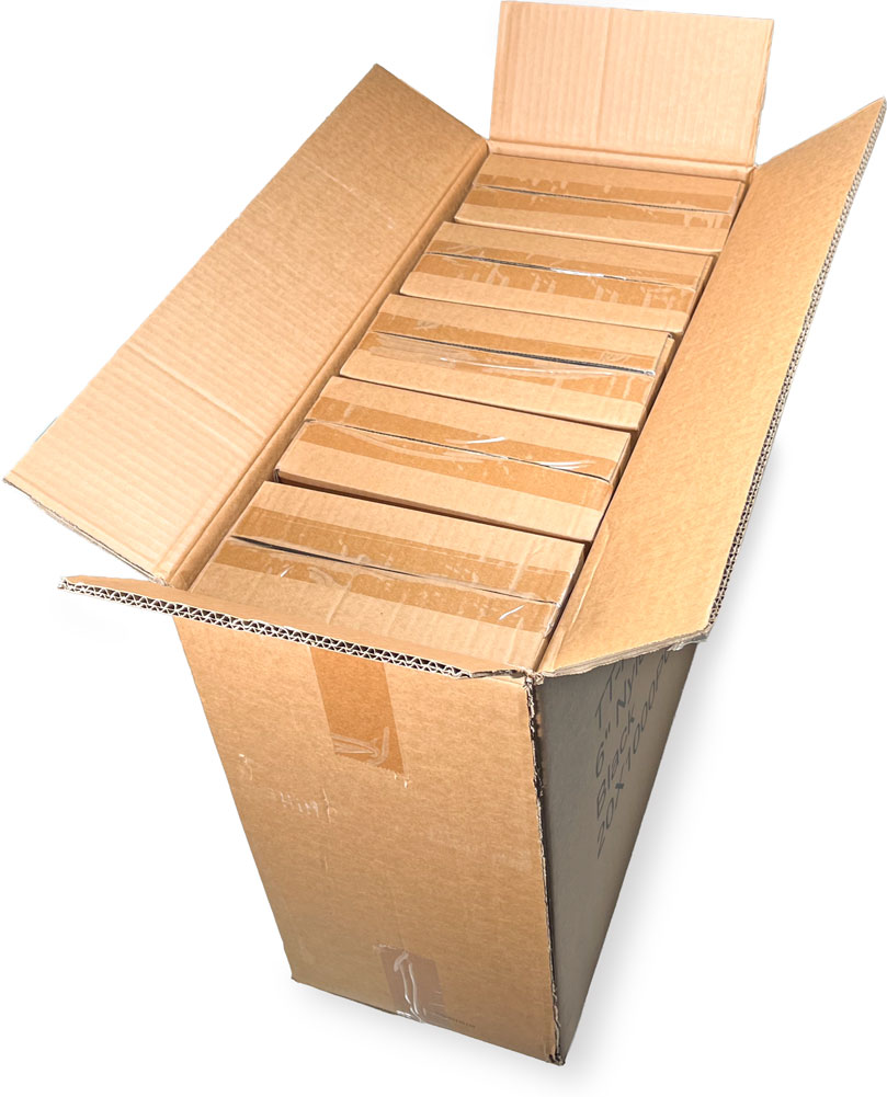 Master case of 6 inch Nylon Black Zip Ties - 40 pound tensile strength