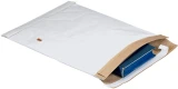 8.5 x 12 Self Seal White Padded Mailing Envelopes Protecting a Hardbound Blue Book