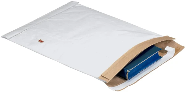 8.5 x 12 white padded self sealing mailers protecting blue book 8.5 x 12 Self Seal White Padded Mailing Envelopes Protecting a Hardbound Blue Book