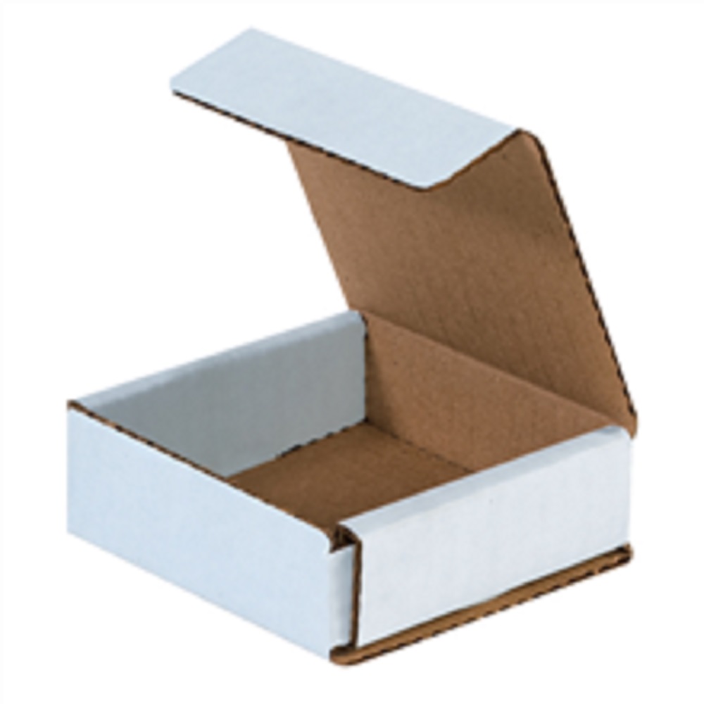 6x2.5x1.75 white corrugated mailers