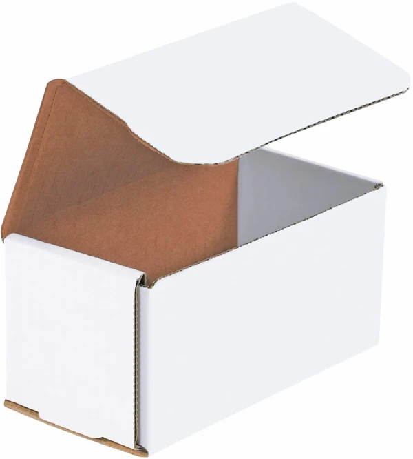 6 x 3.625 x 8 White Corrugated Mailers 6 x 3.625 x 2 White Cardboard Box Mailers