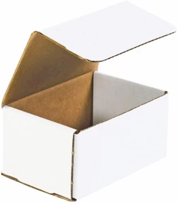 6" x 4" x 3" White Corrugated Mailers