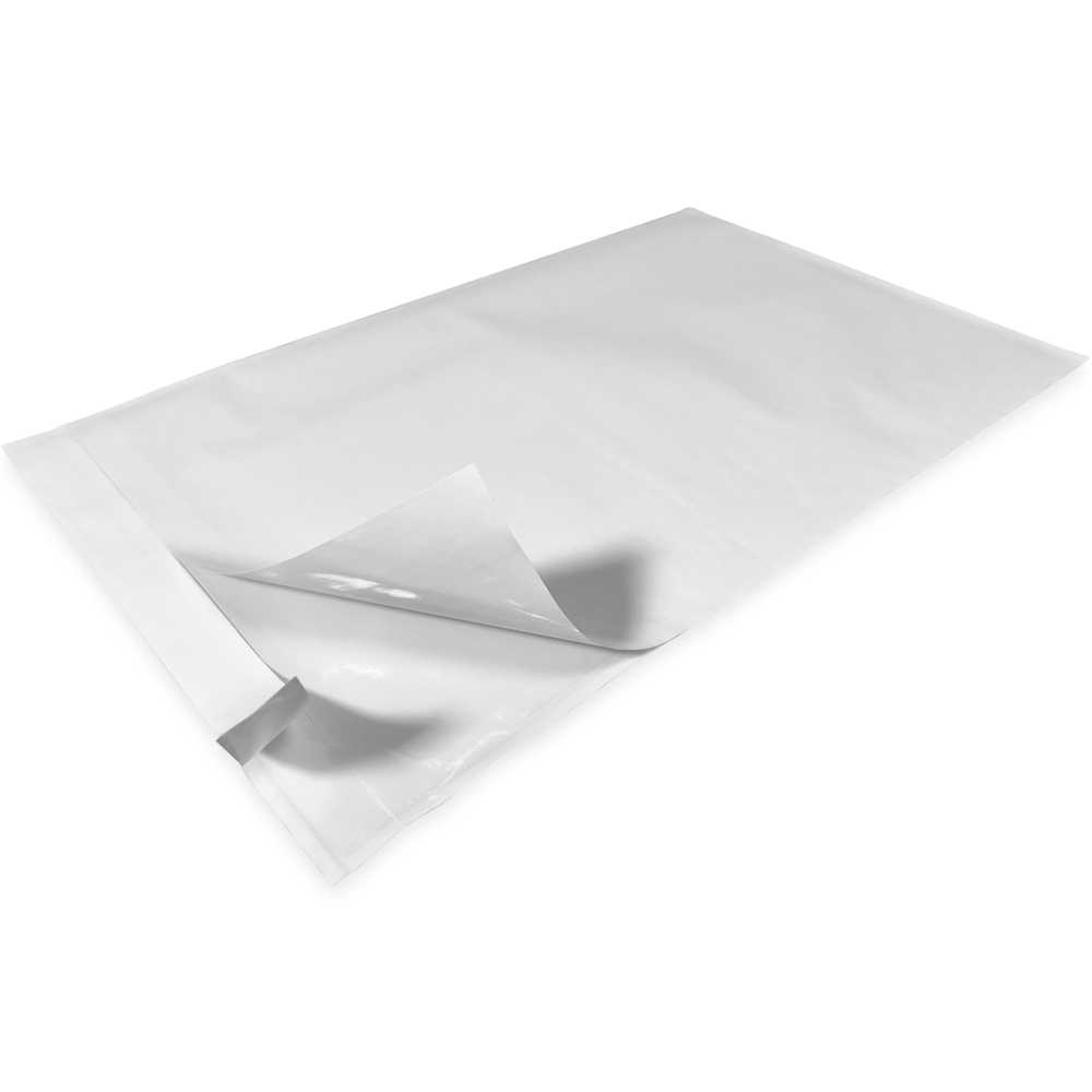 Close up of 6.5 x 10 Plain Packing List - Face Side Loading Packing Envelope Adhesive Backing