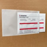 Close up of 6.5 x 10 Plain Packing List - Face Side Loading Packing Envelope on Box