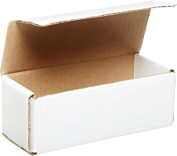 6.5 x 2.75 x 2.5 white corrugated mailers 6.5x2.75x2.5 White Cardboard Box Mailers