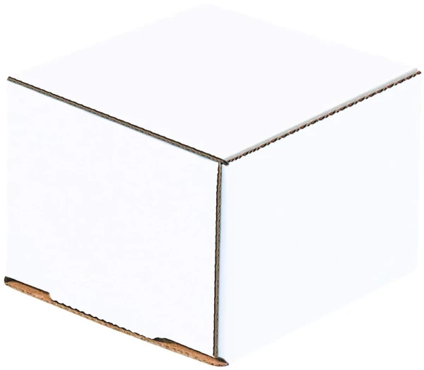6.5 x 4.5 x 2.5 White Corrugated Mailers Securely Closed 6.5 x 4.5 x 2.5 White Cardboard Box Mailers Securely Closed