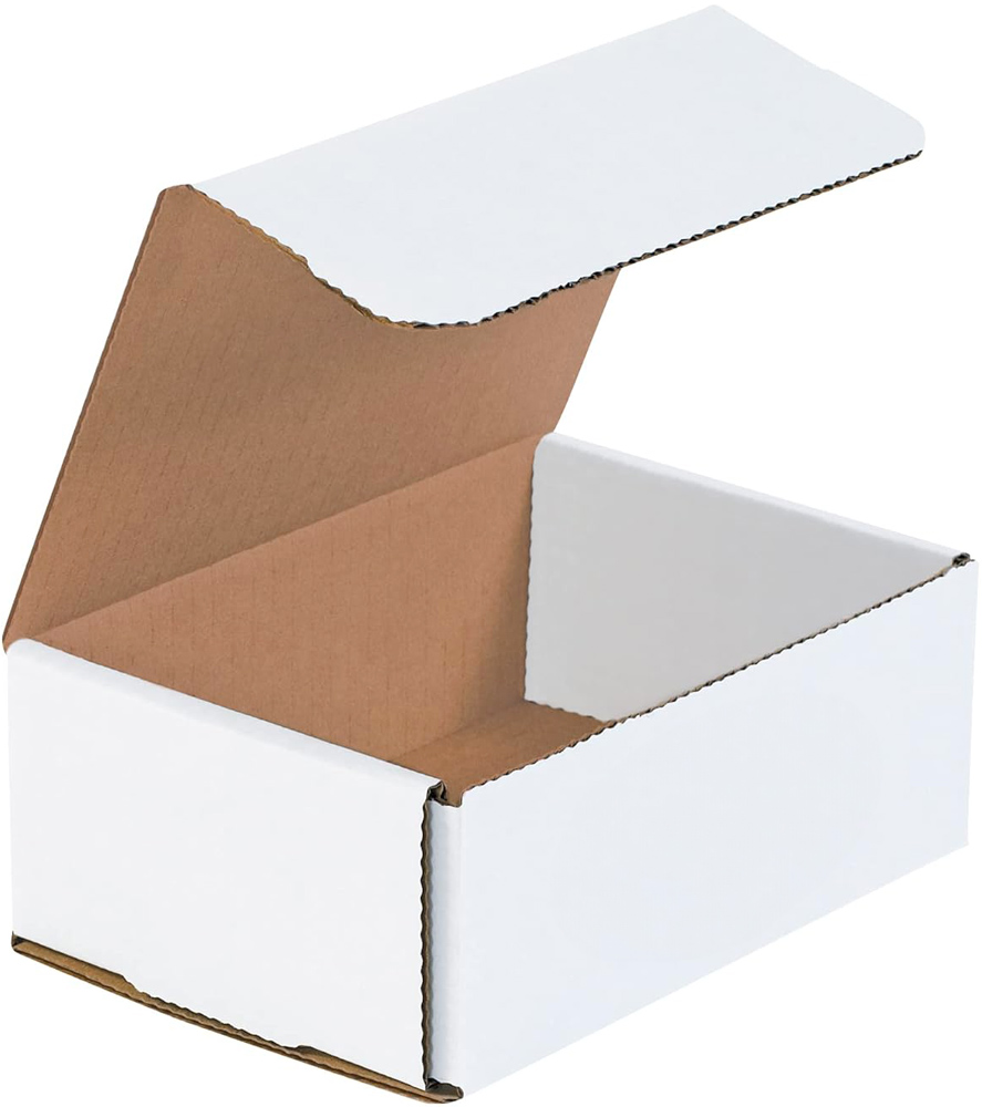 6.5 x 4.5 x 2.5 White Cardboard Box Mailers