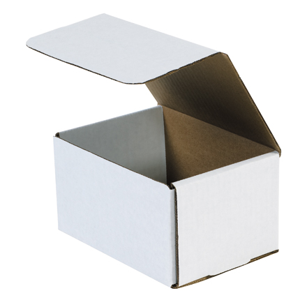 6.5x4.875x3.75 white corrugated mailers