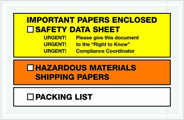 6.5x10 Important Papers Enclosed SDS Envelops