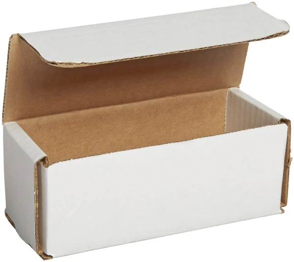 6 x 2.5 x 2.375 White Corrugated Mailers 6 x 2.5 x 2.375 White Cardboard Box Mailers
