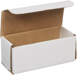 7" x 3" x 3" White Corrugated Mailers