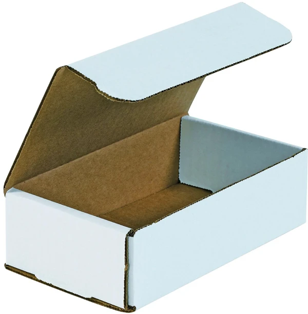 7 x 4 x 2 White Corrugated Mailers 7 x 4 x 2 White Cardboard Box Mailers