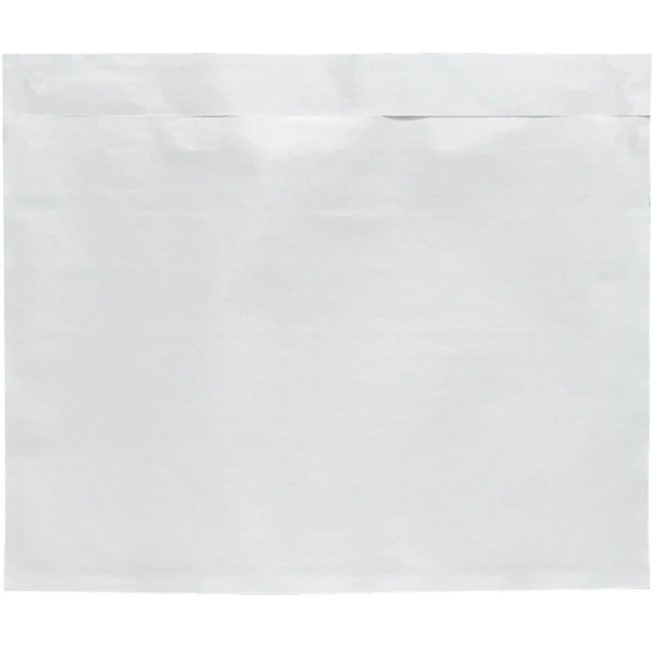 7 x 5.5 Packing List Clear Envelope Back Back of 7 x 5.5 Clear Plain Face Top Loading Packing Envelope