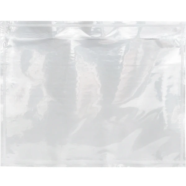 7 x 5.5 Packing List Clear Envelope Front Front of 7 x 5.5 Clear Plain Face Top Loading Packing Envelope