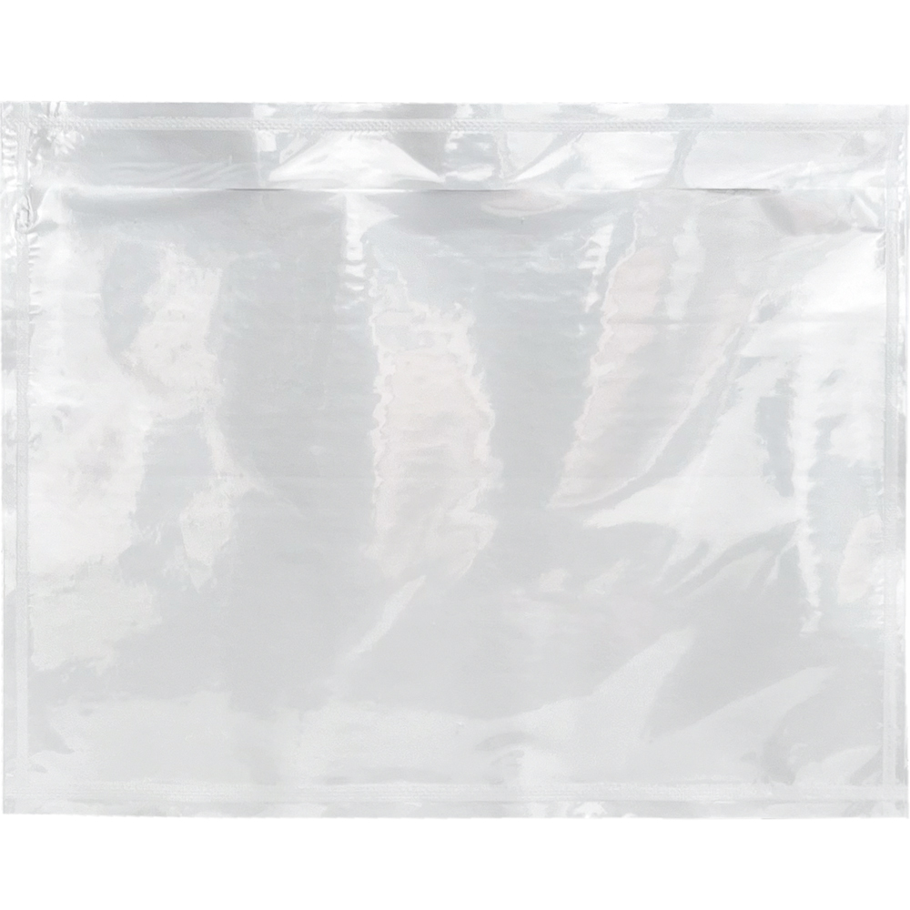 Front of 7 x 5.5 Clear Plain Face Top Loading Packing Envelope