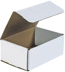 7 1/8" x 3" x 5" White Corrugated Mailers