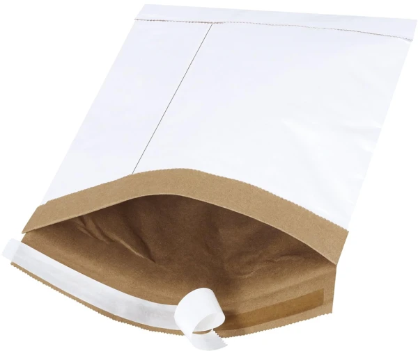 7.25 x 12 White Self-Seal Padded Mailers 7.25x12 White Padded Mailing Envelopes