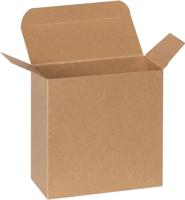 2 x 7 1/4 x 7 1/4 Kraft Reverse Tuck Folding Cartons