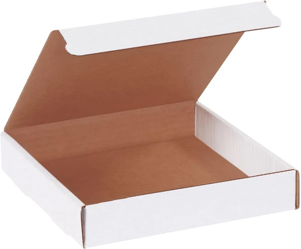 7.375 x 7.375 x 1.375 White Literature Mailer 7 3/8 x 7 3/8 x 1 3/8 White Corrugated Literature Mailers