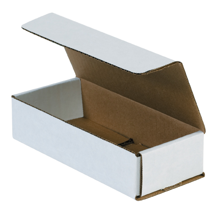 7.5x3.25x1.75 white corrugated mailers
