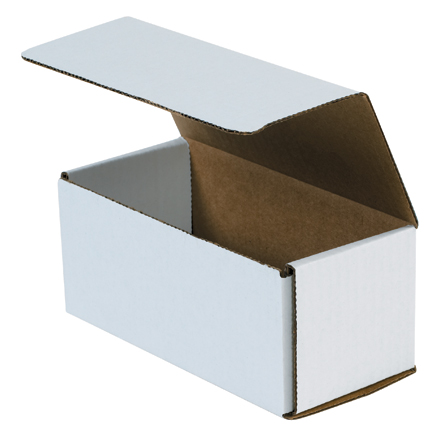 7.5x3.5x3.25 white corrugated mailers
