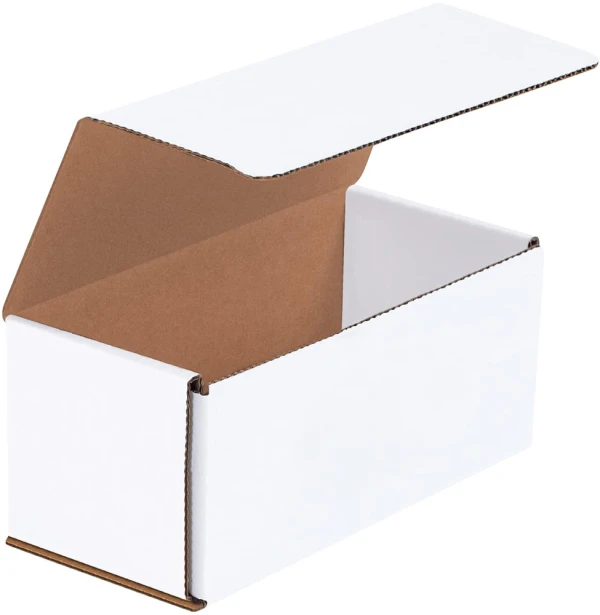7.5 x 3.5 x 3.25 white corrugated mailers 7.5x3.5x3.25 white corrugated mailers