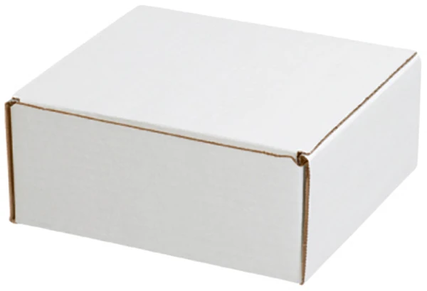 7.5 x 7 x 3.25 white literature mailer 7.5x7x3.25 white literature mailer