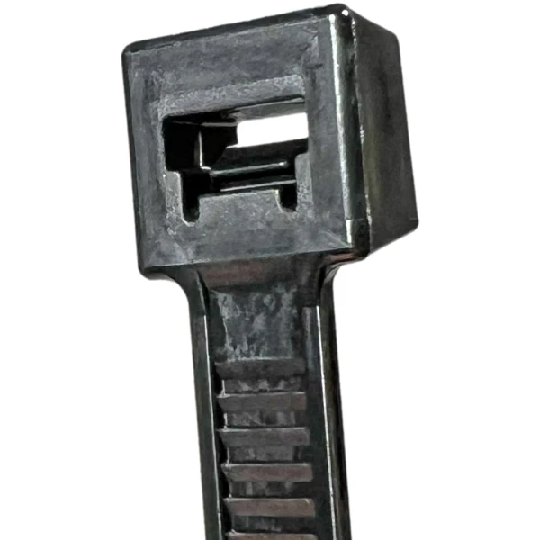 8 inch Nylon Black Zip Ties- 50 pound tensile strength Head