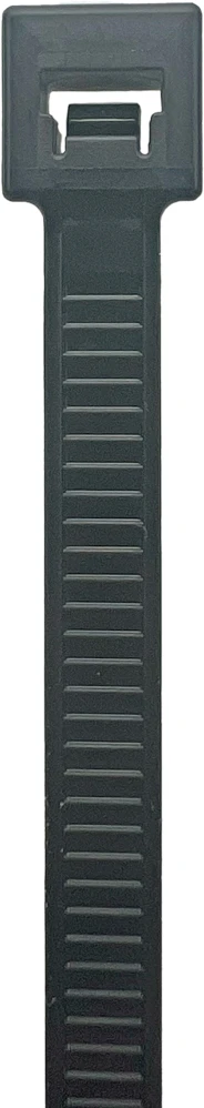 8 inch Nylon Black Zip Ties- 50 pound tensile strength Pawl Teeth Side