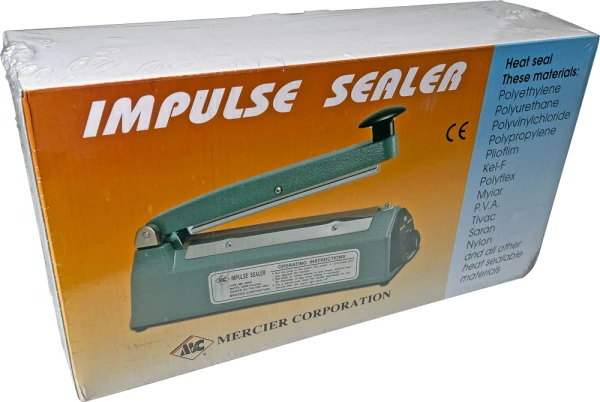 8 inch Impulse Bag Sealer Case Case of 8 inch Hand Impulse Poly Bag Sealer