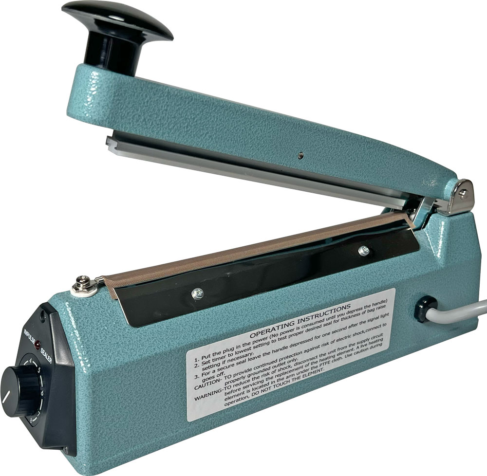 Back of 8 inch Hand Impulse Poly Bag Sealer