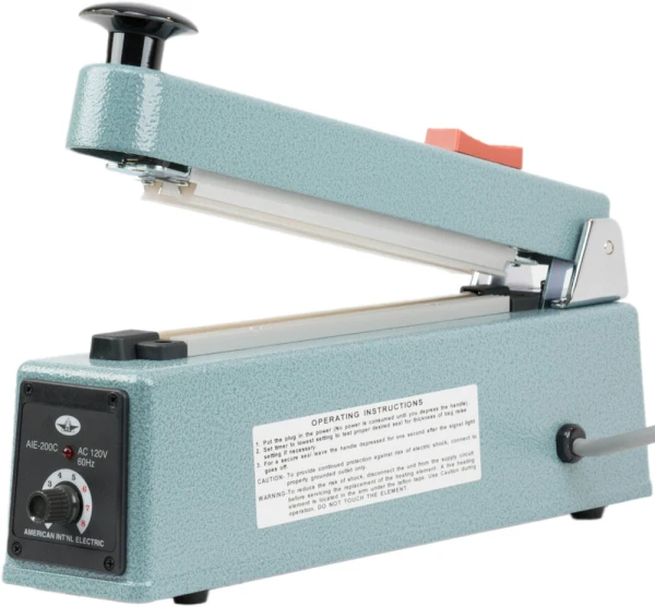 8 Inch Impulse Sealer with Cutter 8 Inch Impulse Hand Held Impulse Sealer with Cutter