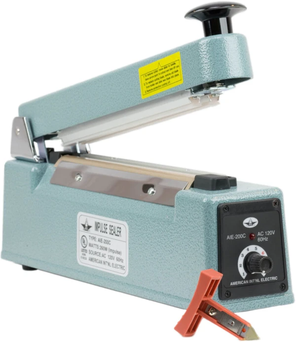 8 Inch Impulse Sealer with Cutter 8 Inch Impulse Hand Held Impulse Sealer with Cutter