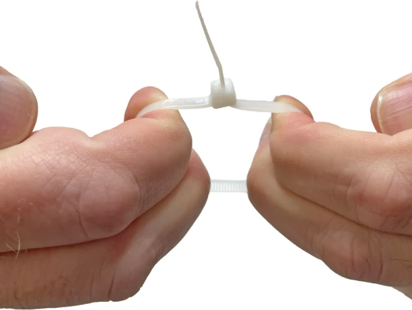 8 Inch Zip Tie 50 pound tensile strength - 8 inch Nylon Clear Zip Tie