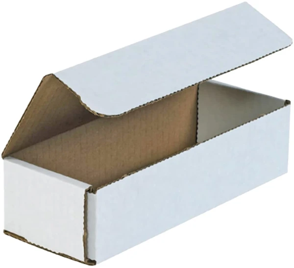 8 x 3 x 2 White Corrugated Mailers 8 x 3 x 2 White Cardboard Box Mailers