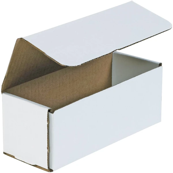 8 x 3 x 3 White Corrugated Mailers 8 x 3 x 3 White Cardboard Box Mailers