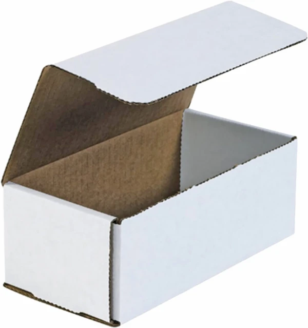 8 x 4 x 3 White Cardboard Box Mailers