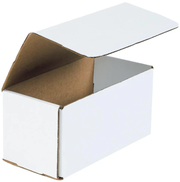 8 x 4 x 4 White Corrugated Mailers 8 x 4 x 4 White Cardboard Box Mailers