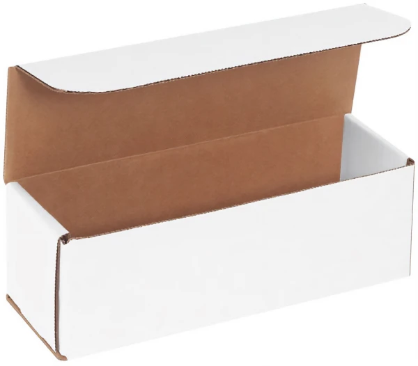 9 x 3 x 3 White Corrugated Mailers 9 x 3 x 3 White Cardboard Box Mailers