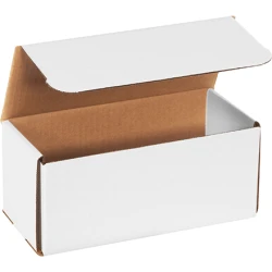 9" x 4" x 4" White Corrugated Mailers
