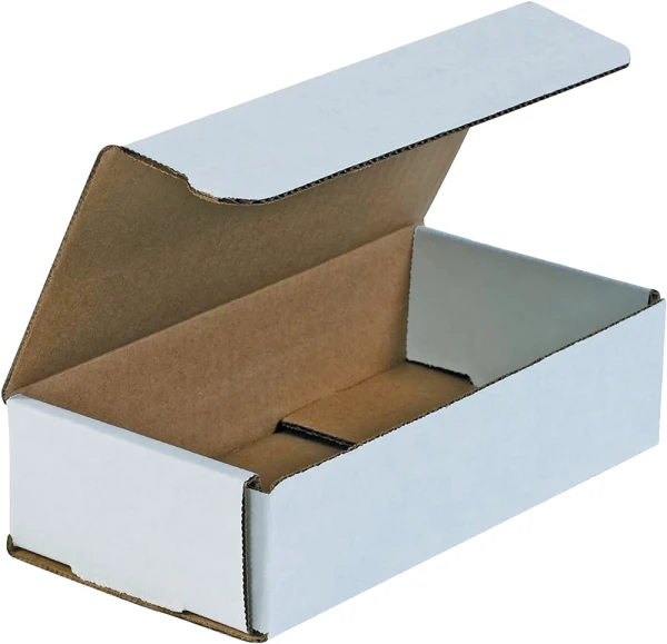 9 x 4 x 3 White Corrugated Mailers 9 x 4 x 3 White Cardboard Box Mailers