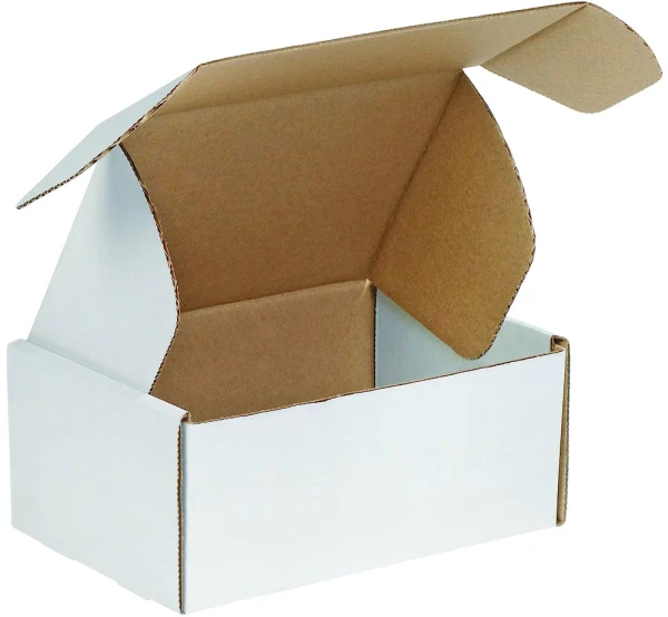 White 9x6.25x4 deluxe literature mailer