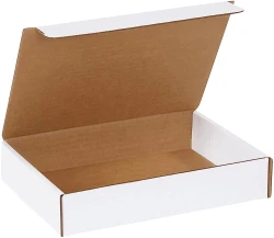9" x 6 1/2 " x 1 3/4" " White Literature Mailers