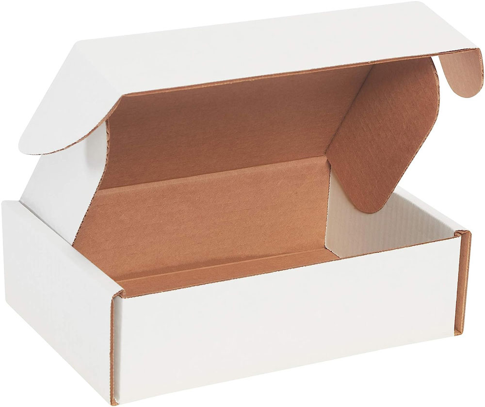 9 x 6.5 x 2.75 White Cardboard Literature Mailer
