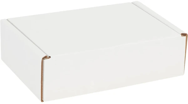 9x6.5x2.75 Deluxe Literature Mailer Securely Closed Securely Closed 9 x 6.5 x 2.75 White Cardboard Literature Mailer
