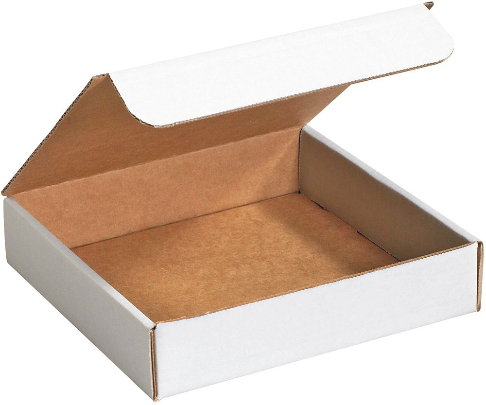 White 9x9x2 literature mailer