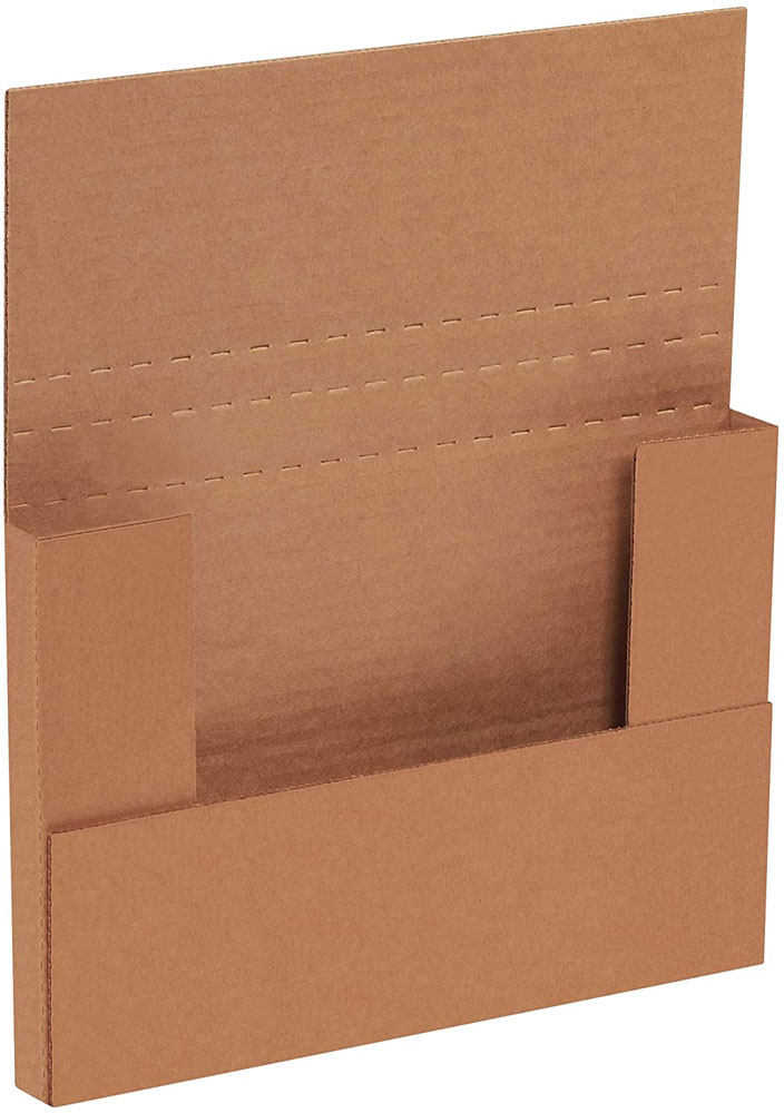 9.625x6.625x1.25 Kraft Easy-Fold Mailers
