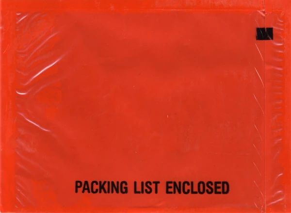 4-1/2x6 Packing List Envelope Full Face Packing List Bottom Printed Back Loading